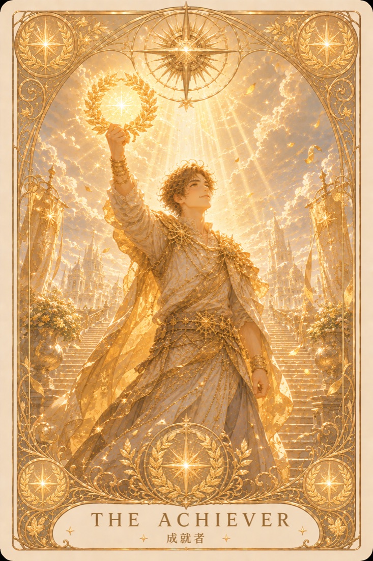 成就者 · Achiever 塔羅角色卡插畫