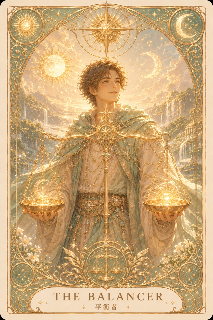 平衡者 · Balancer 塔羅角色卡插畫