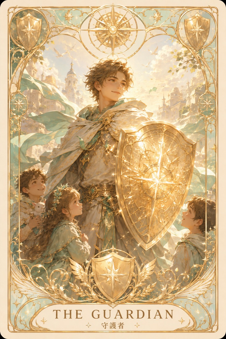 守護者 · Guardian 塔羅角色卡插畫