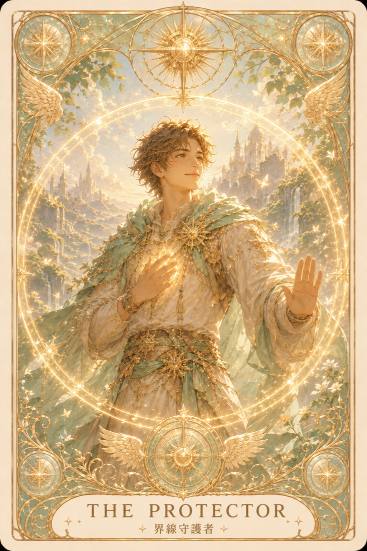 界線守護者 · Protector 塔羅角色卡插畫